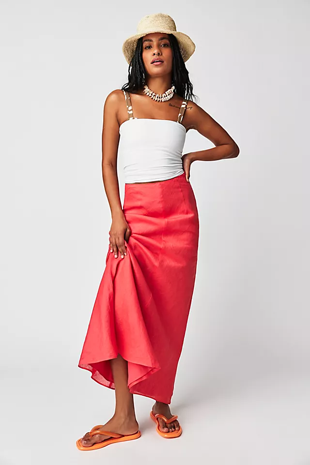 Allison Maxi Skirt Watermelon