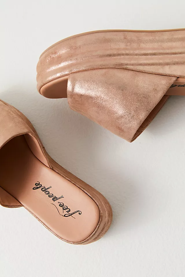 Harbor Flatform Sandals Rose Gold