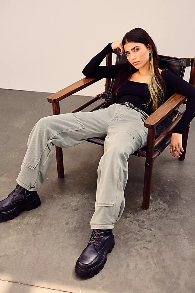 Jones Lug Sole Lace Up Boots Black