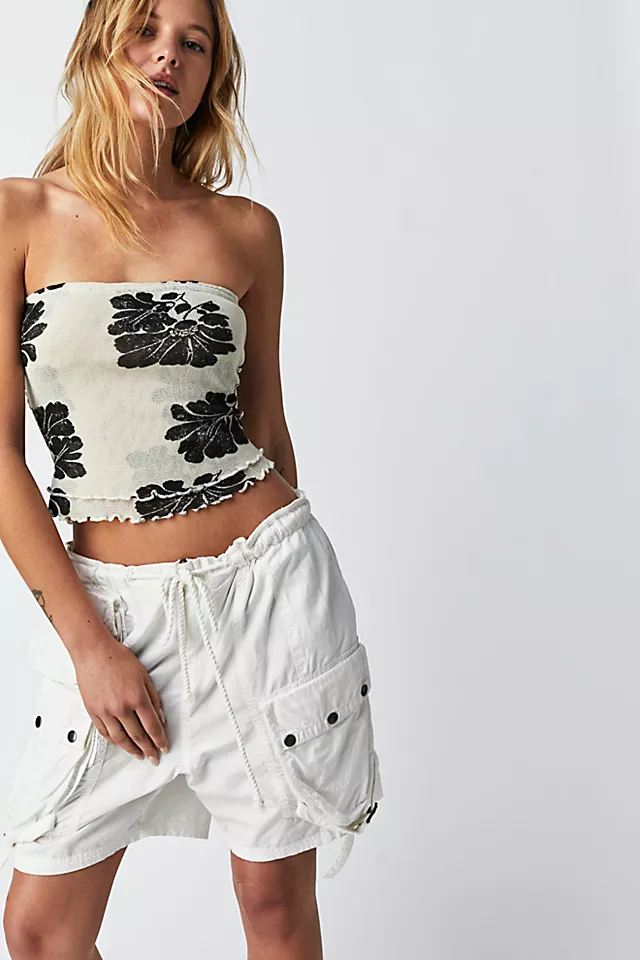 Poppy Tube Top Ivory Combo