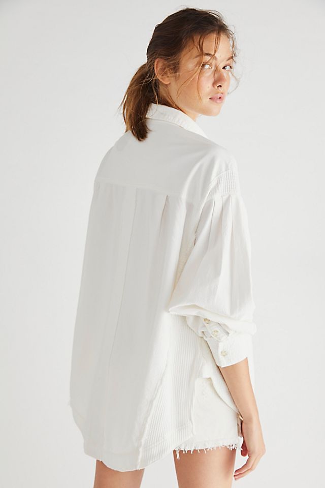 Cool & Clean Solid Button Down White Combo