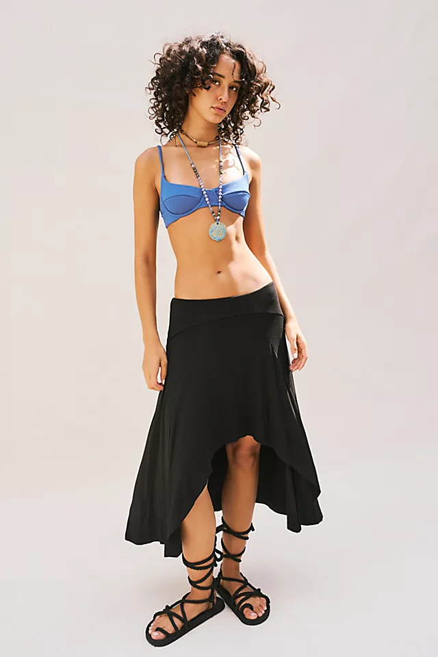 Gail Midi Skirt Black
