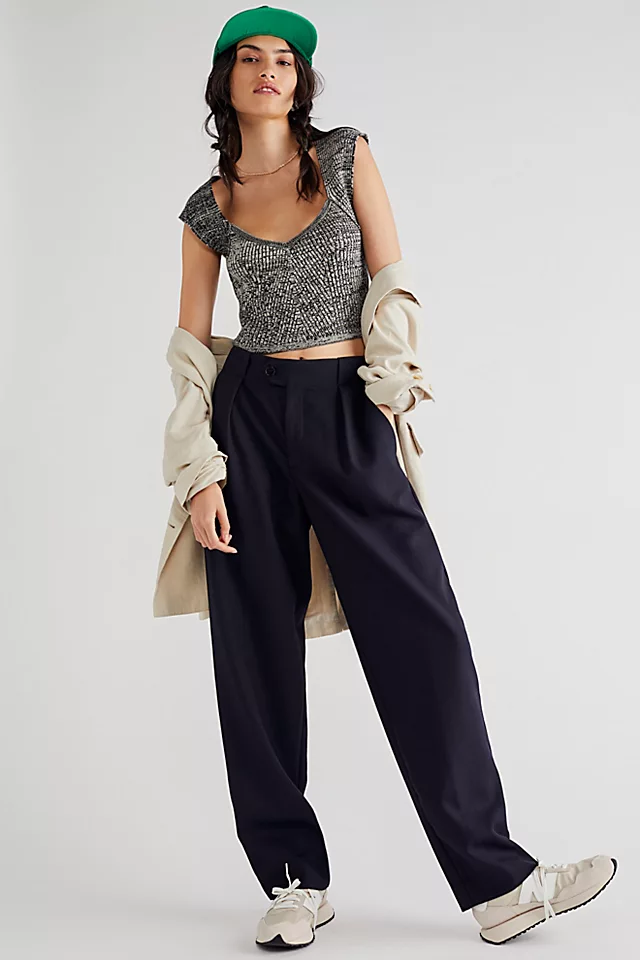 Closed Mawson Drapey Trousers Dark Knight