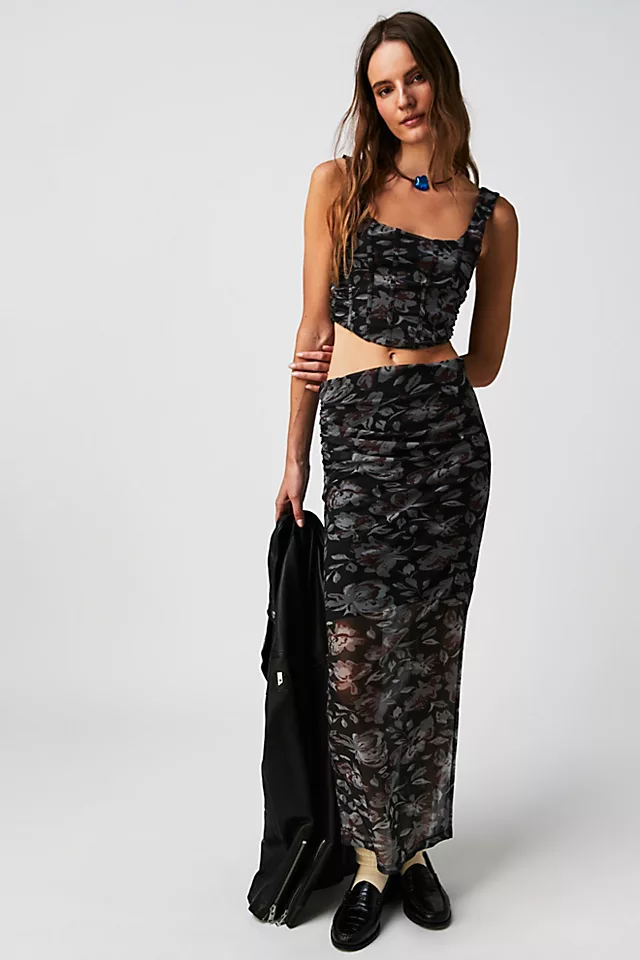 Galaxy Corset Set Black Combo