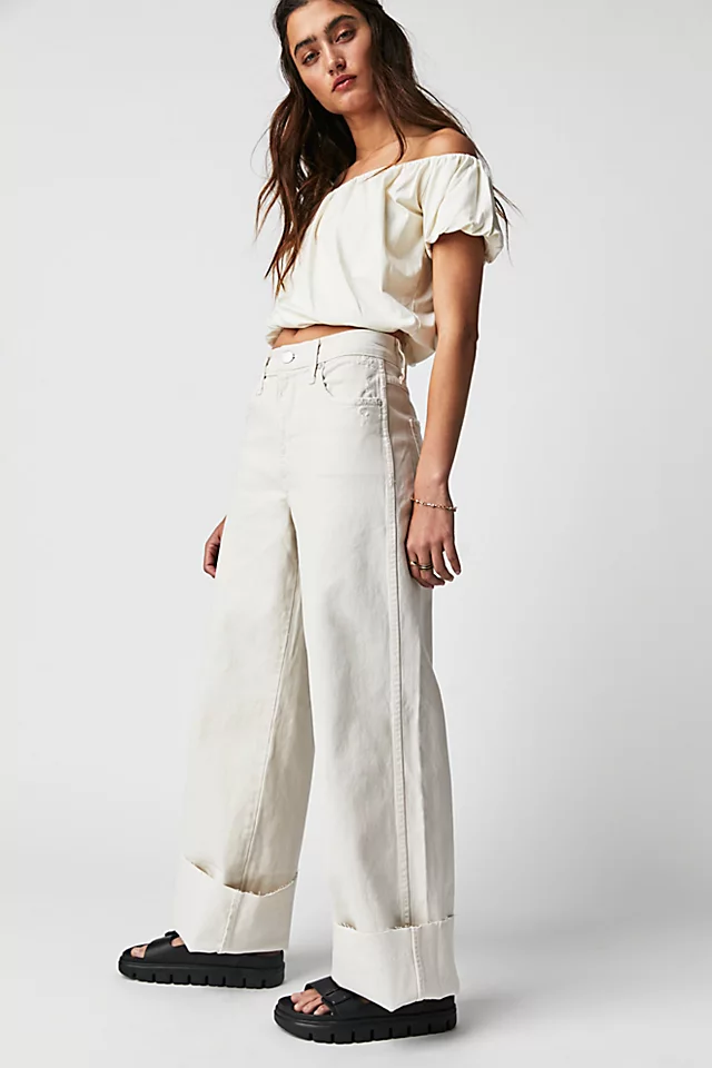AMO Frida Flare Jeans White Oak