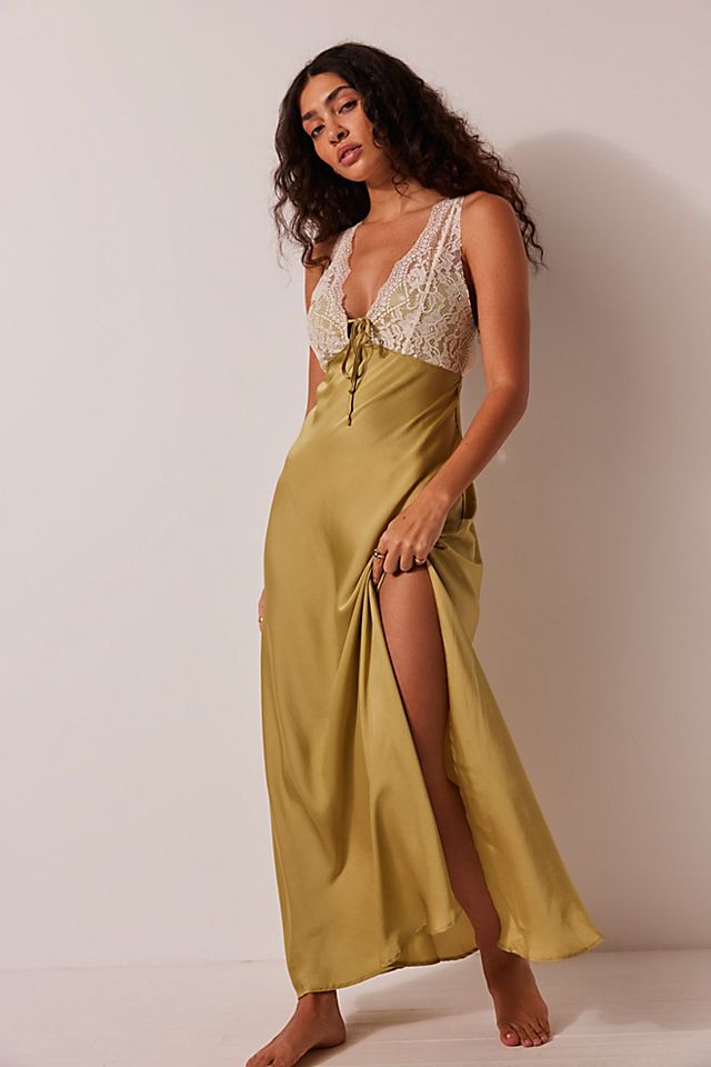 Countryside Maxi Slip Palm Leaf