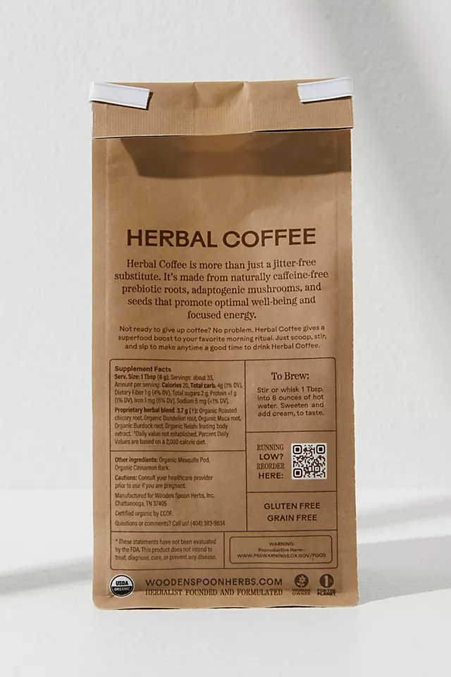 Wooden Spoon Herbs Herbal Coffee One