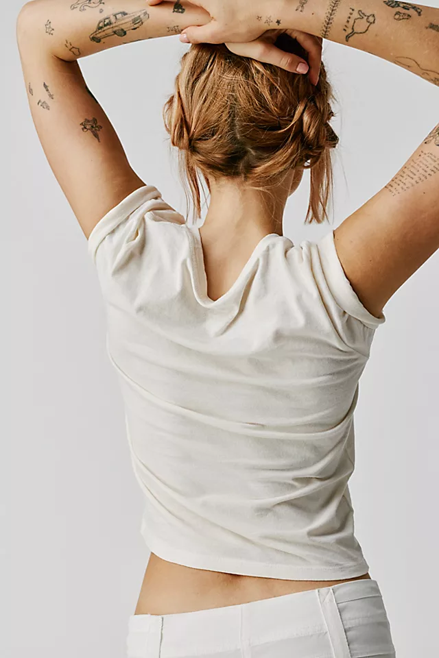 Strawberry Shortcake Recycled Distressed Baby Tee