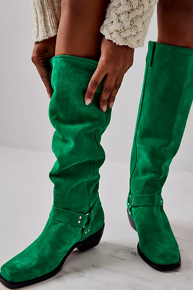 Lockhart Harness Boots Kelly Green