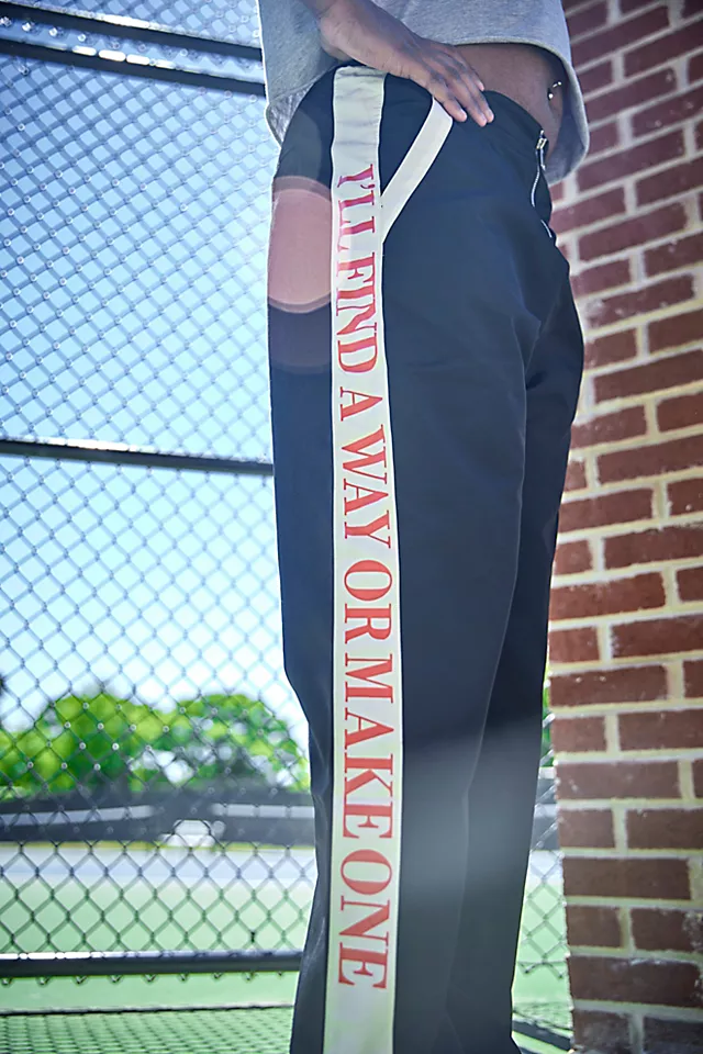 Find A Way Track Pants Black Combo