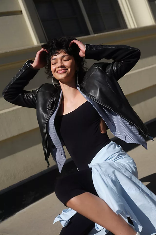 Max Vegan Moto Jacket Black