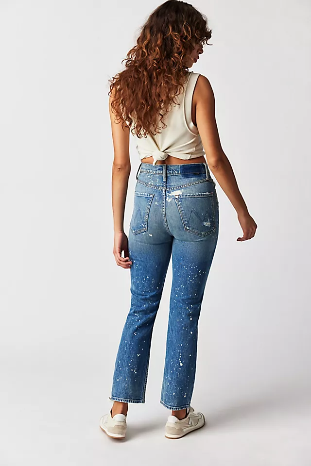 MOTHER High-Waisted Rider Ankle Jeans LOL