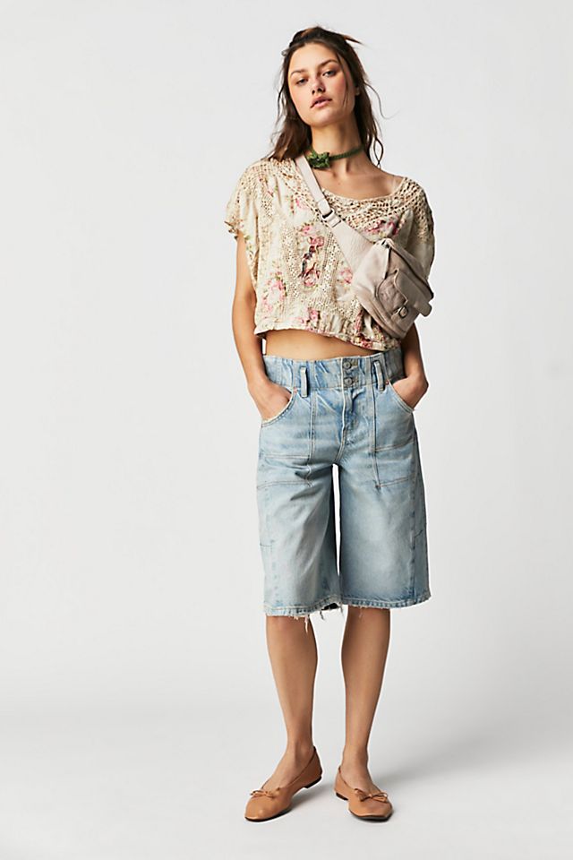 Magnolia Pearl Floral Eyelet Top Floral