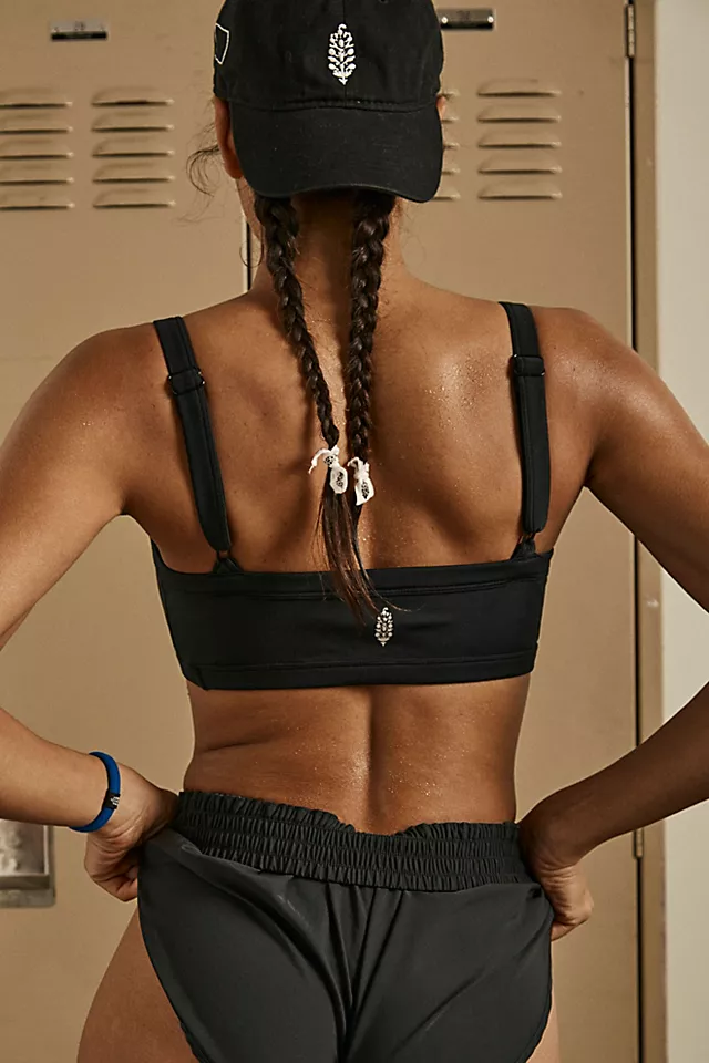 Lose Control Square Neck Bra Black