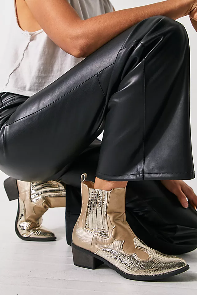 Vegan Cavalier Boot Gold