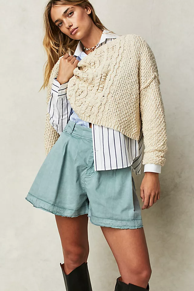 Goa Pleated Shorts Putty