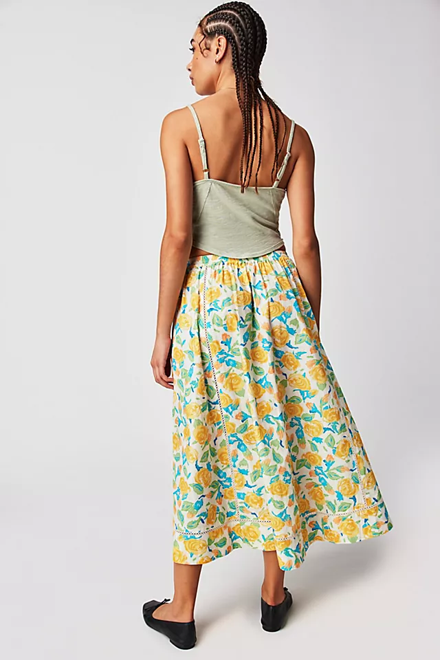 Spell Islamorada Midi Skirt Meadow