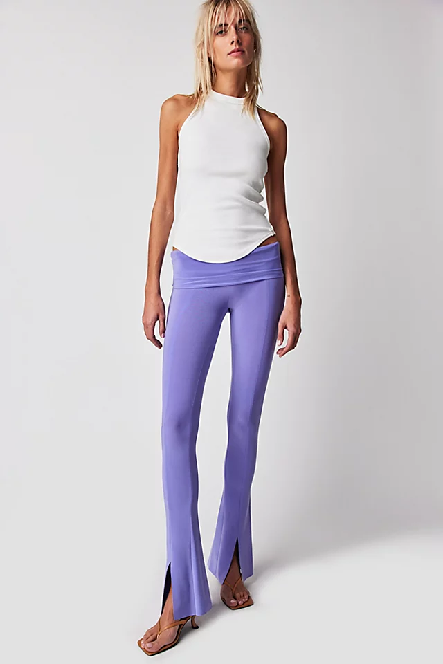 Norma Kamali Spat Leggings Lilac