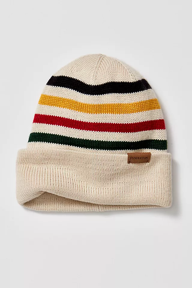 Pendleton Knit Beanie Glacier Stripe