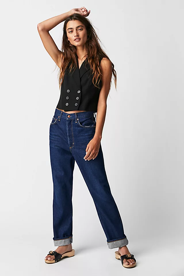 AGOLDE Pinch Waist Kick Flare Jeans Radio