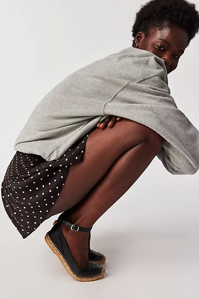 Mason Ballet Espadrille Flats Black