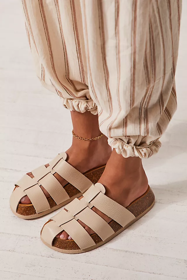 Lilibeth Fisherman Mules Cream