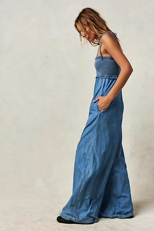 Easy Does It Jumpsuit Eternally Blue