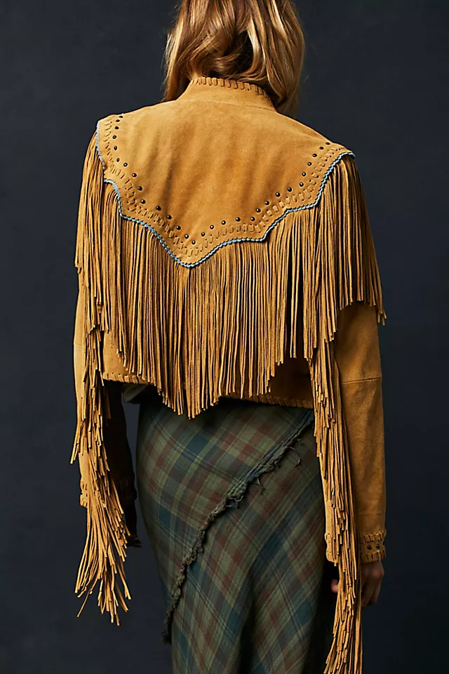 Wild Skies Fringe Jacket Tiger Eye