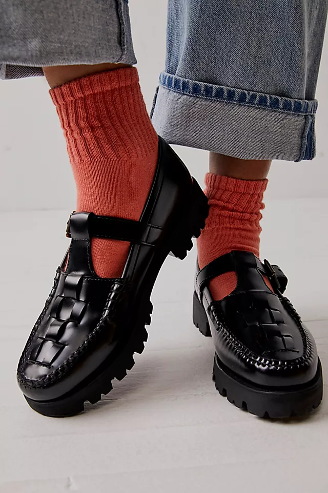 G.H. Bass Fisherman Mary Jane Loafers Black