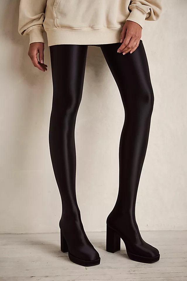 Highest Rise Platform Boots Black