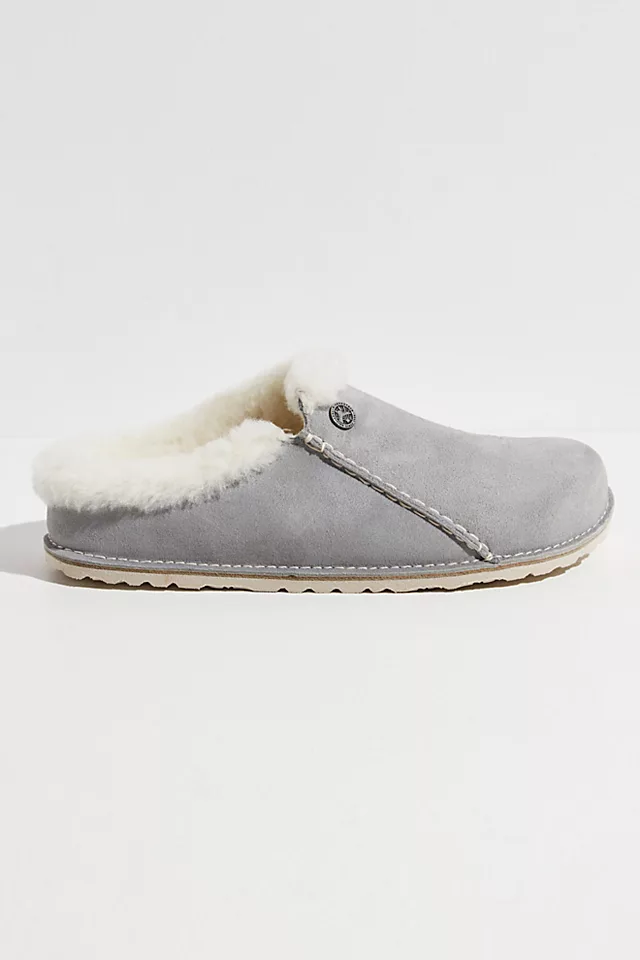 Zermatt Premium Shearling Birkenstock Stone Coin