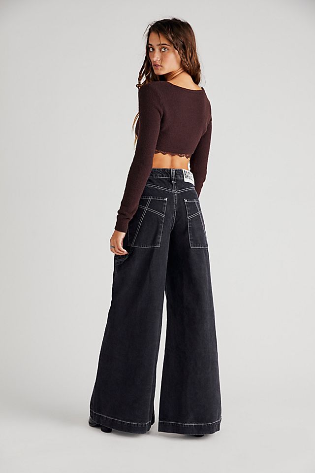 The Ragged Priest Sweeper Jeans Black