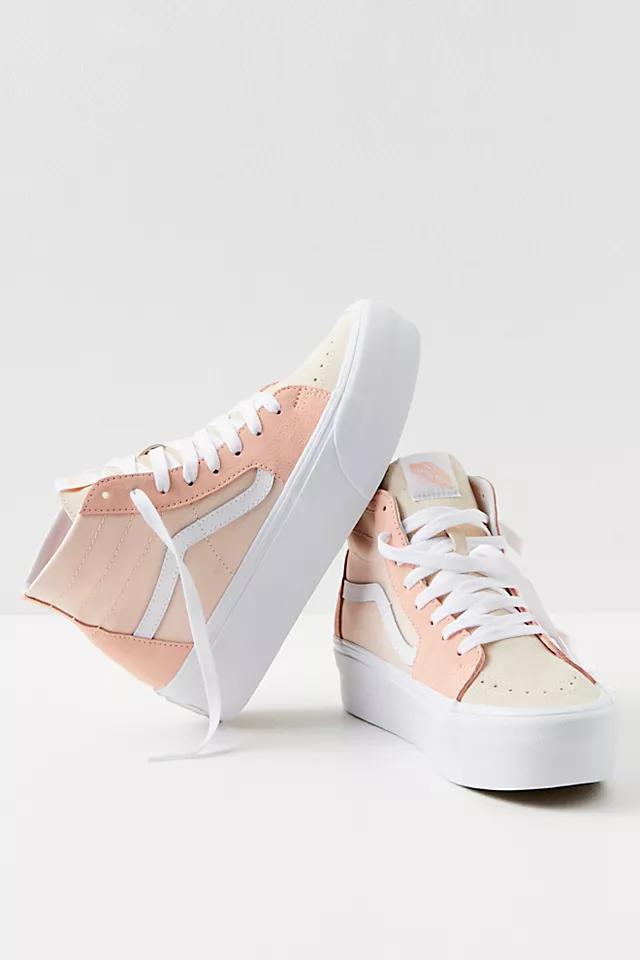 Sk8-hi Colorblock Tapered Sneakers Color Block Peach