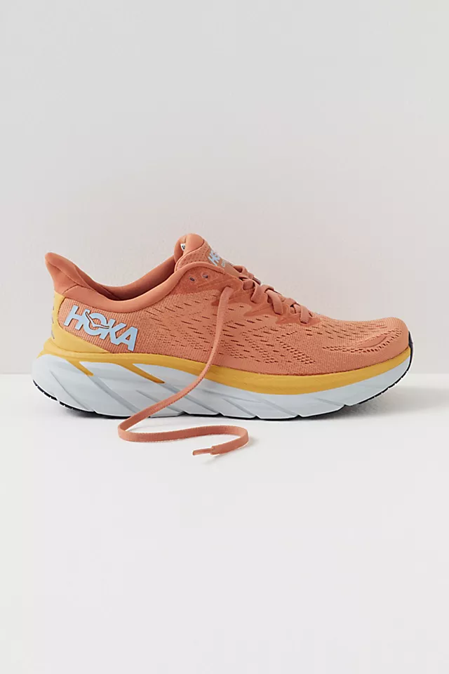 HOKA Clifton 8 Sneakers Sun Baked / Shell Coral