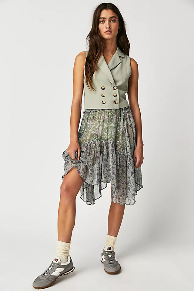 Antik Batik Loah Skirt Aqua