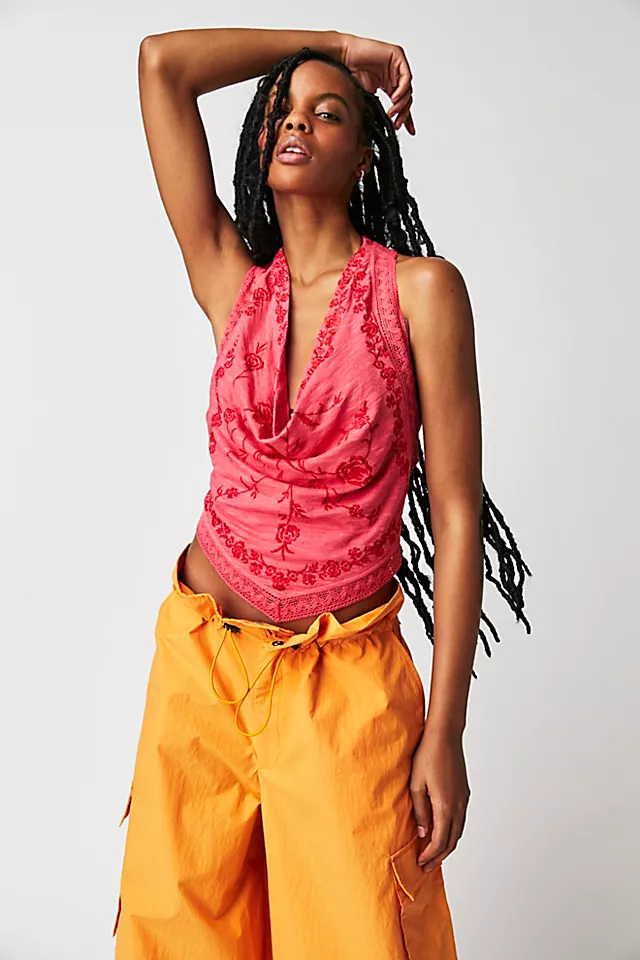 How's It Going Halter Top Miami Beet Combo