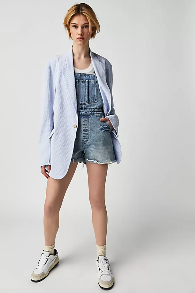 Rolla's Original Short Overalls Sylvie Blue Wash