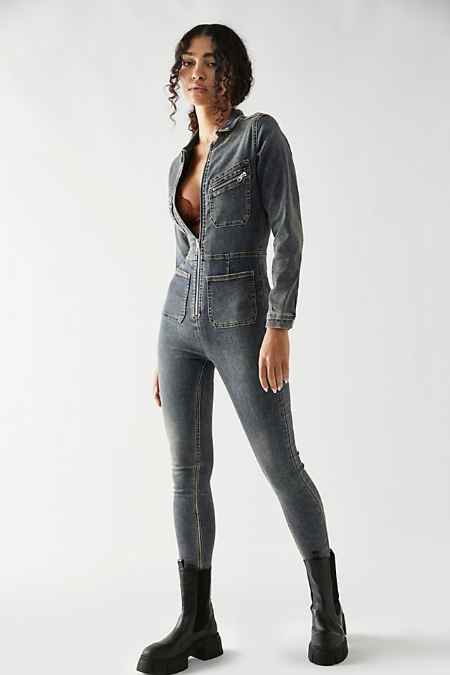 Lennox Jumpsuit Dirty Blue