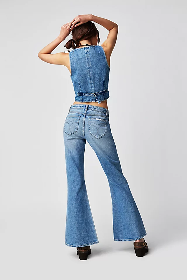 Rolla's Denim Dallas Suit Set Mid Blue