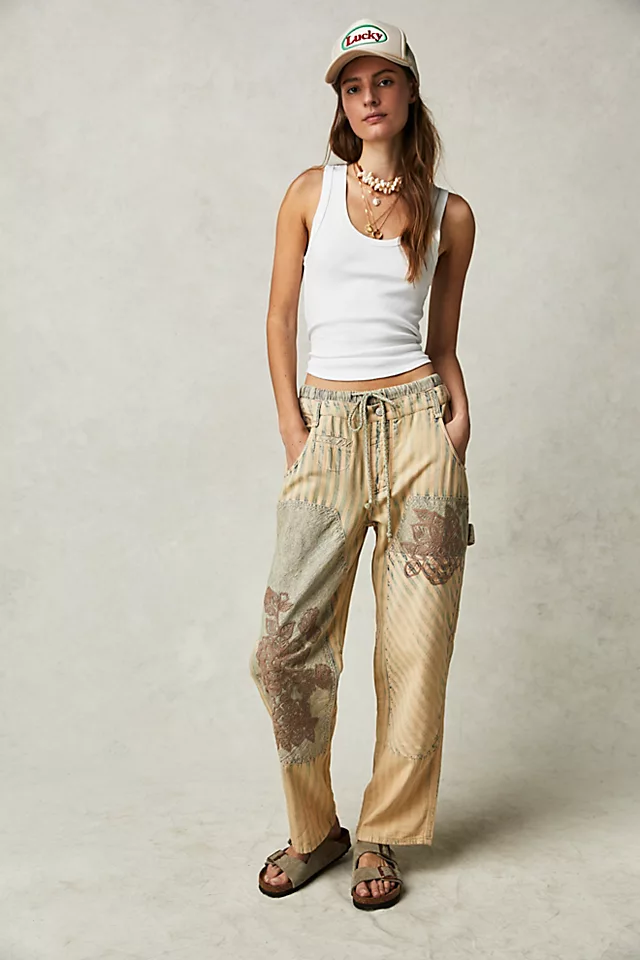 Cheshire Low-Slung Boyfriend Jeans Mossy Blue