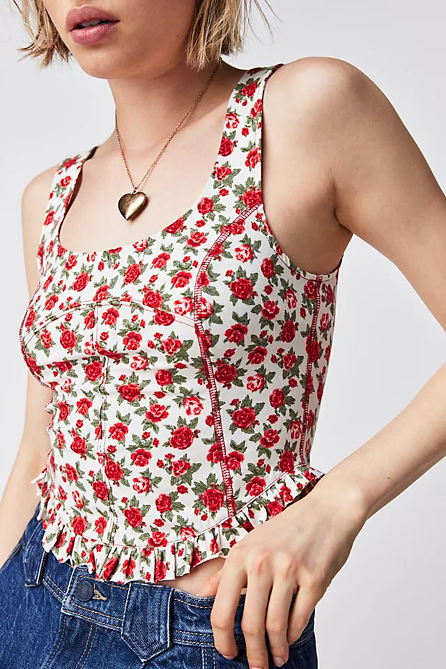 Melanie Tank Ivory Combo