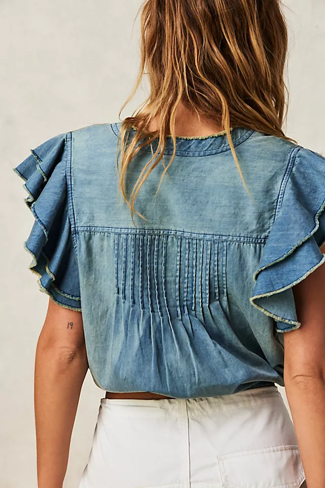 FP One Naya Denim Top Indigo