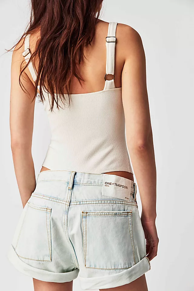 OneTeaspoon Smiths Tailored Low-Waist Shorts Florence