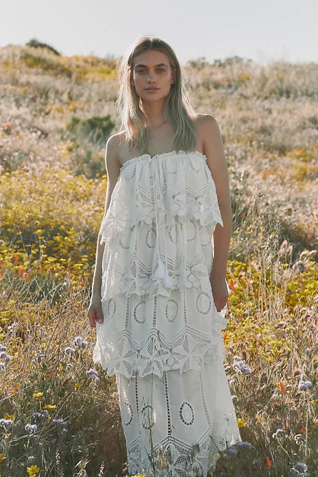 Ollari Iris Maxi Dress Summer White