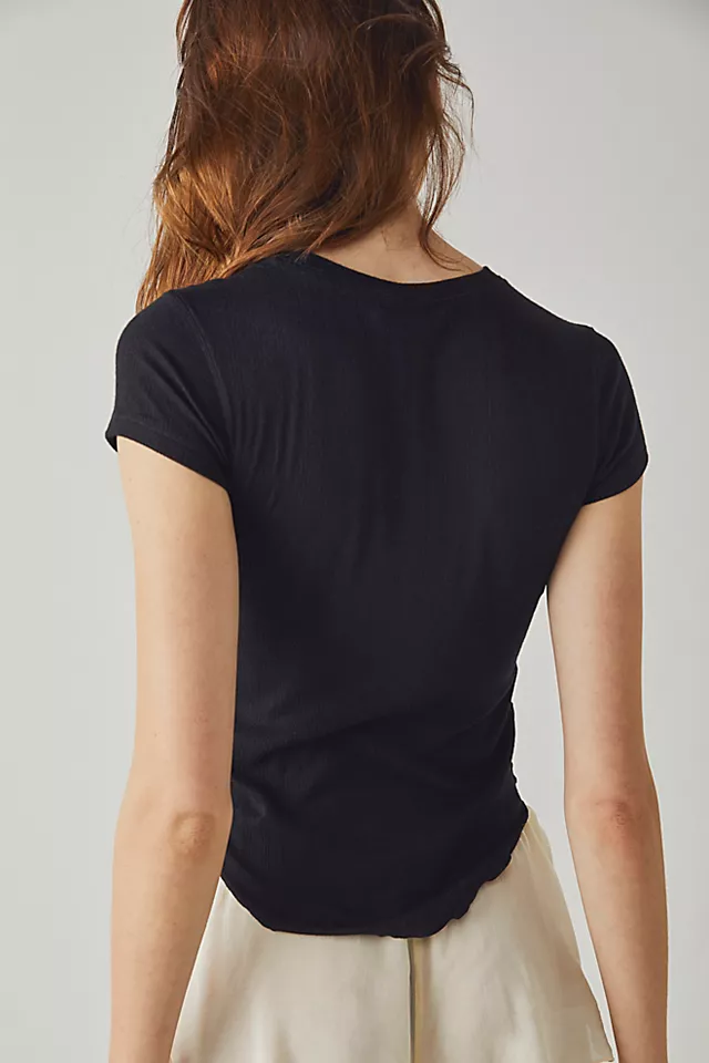 Weekend Vibe Baby Tee Black