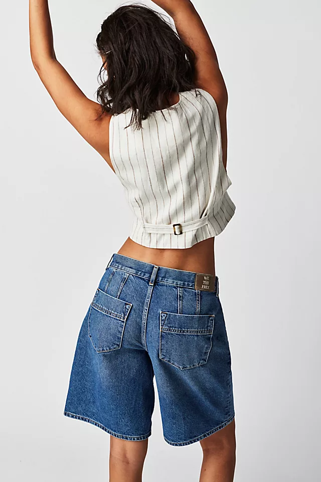 CRVY Pasadena Long Shorts Deep Sea