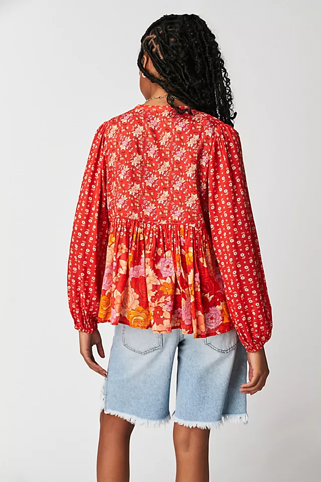 Spell Yellow Rose Boho Blouse Desert Rose