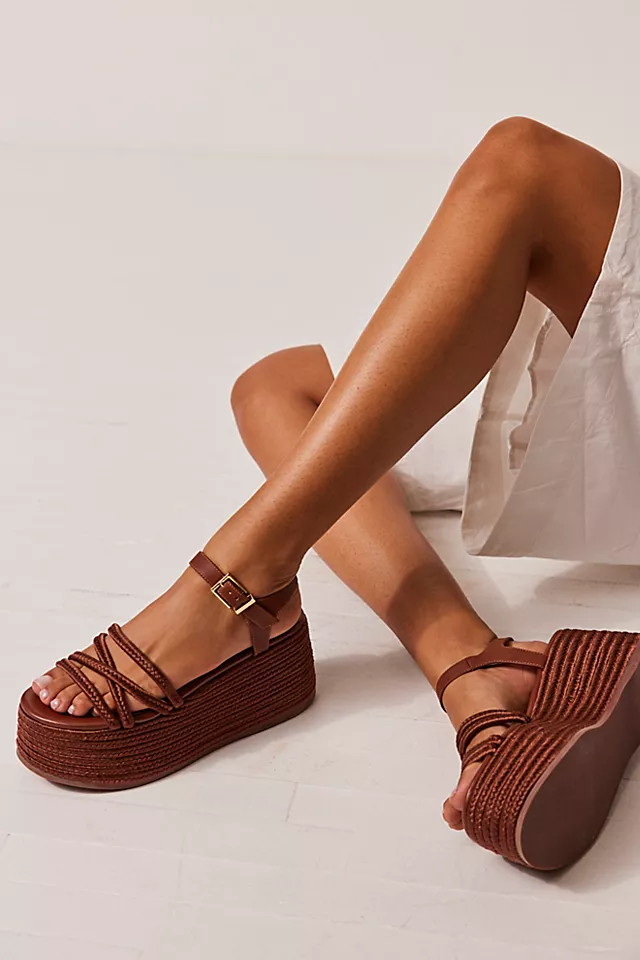 Mend Platform Wedges Peanut