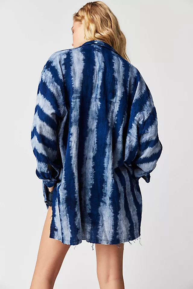 Resonance Muslin Longline Top Black Combo