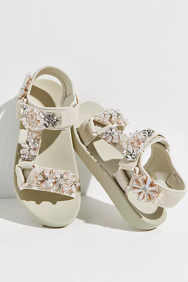 Crystal Cleanse Sport Sandals White